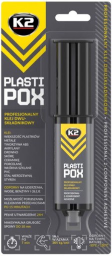 K2 PLASTIPOX lepí plasty zváranie plastov 25ml