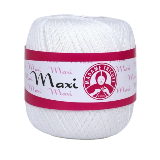 Maxi šnúra - Madame Tricote Paris - snehovo biela, 1000