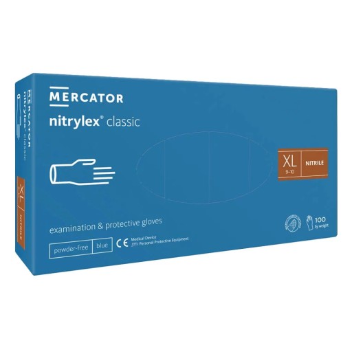 Nitrilové rukavice NITRYLEX Classic Blue Rukavice modré 100 kusov XL