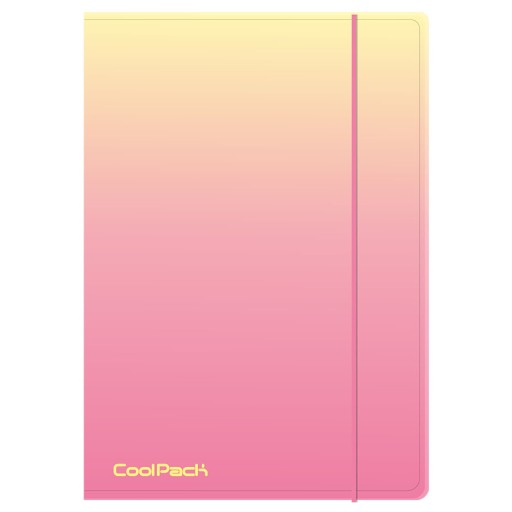 CoolPack A4 elastická zložka Gradient broskyňa