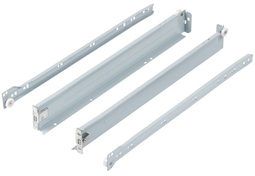 METALBOX nízka zásuvka V-54 mm L-450 mm sivá RAL9006 AMIX