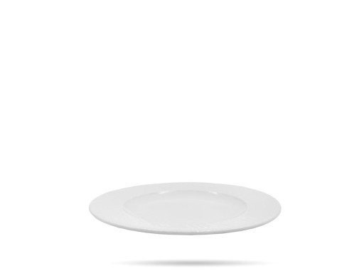 Biely tanier tanier 17 cm River Lubiana