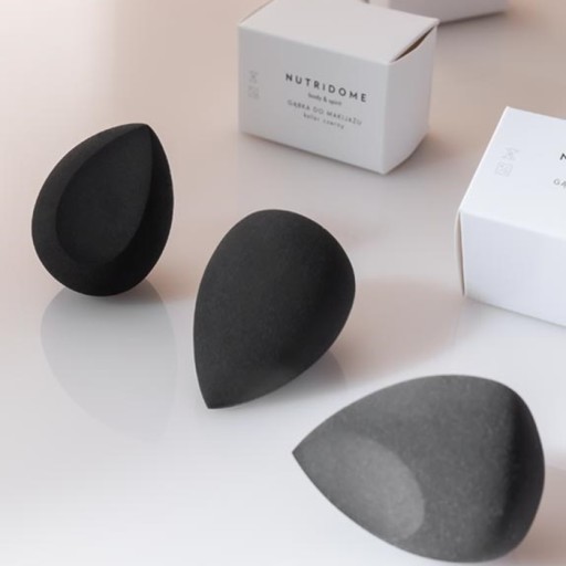 MAKE UP SPONGE mixér čierna SOFT okrúhla MAKE UP hubka
