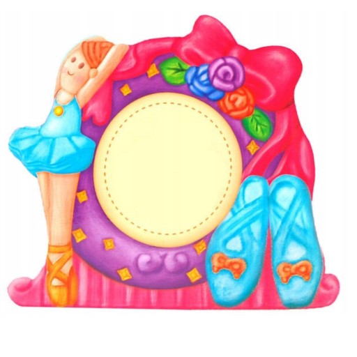 Sadrový fotorámik s kreatívnou súpravou Balerína