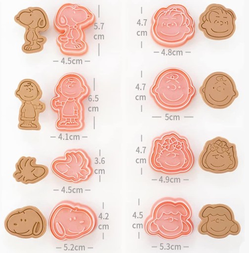 SNOOPY SÚPRAVA KRAJOVAČOV NA COOKIE 8