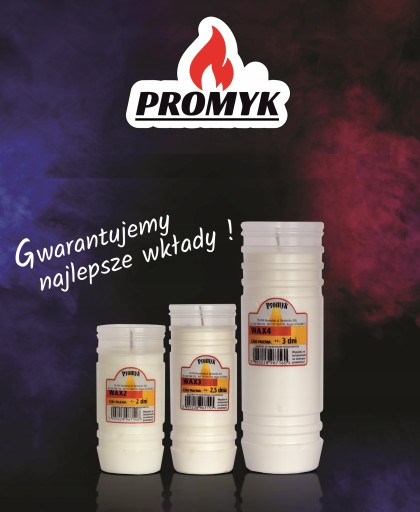 PARAFÍNOVÁ vložka do sviečok WAX8 PROMYK HIT!
