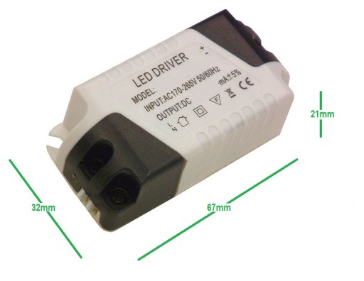 LED OVLÁDAČ 24W DC 24 - 96V transformátorový zdroj