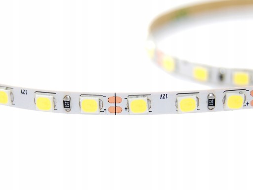 120 LED pásik, úzky, tenký, SLIM, 4mm, 1m, STUDENÝ