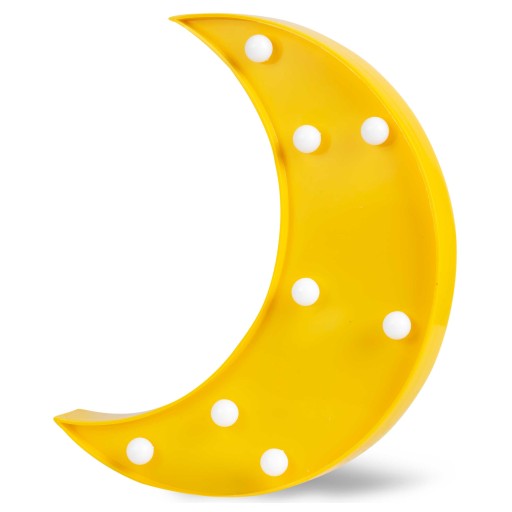 LED DEKORATÍVNA NÁSTENNÁ NOČNÁ LAMPA PRE DETI, NA AKUMULÁTOROVÚ MOON RICOKIDS