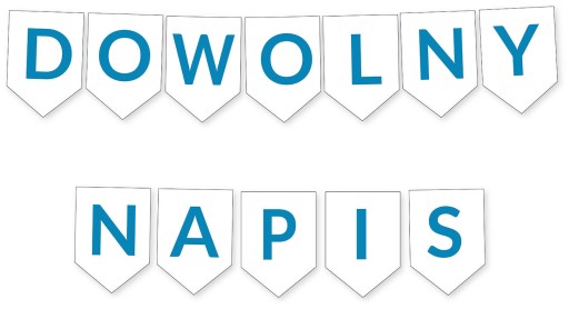 BANNER Vlajky AKÉKOĽVEK PÍSMENO modrá Personalizácia