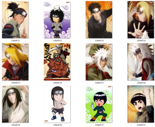 Plagát A3 Manga Anime Naruto VEĽKÝ VÝBER