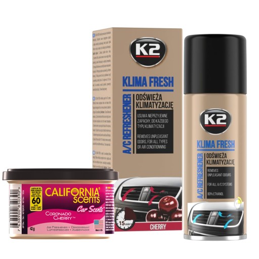 K2 KLIMA FRESH KLIMA OSVIEŽOVAČ ČEREŠŇA + VÔŇA CALIFORNIA