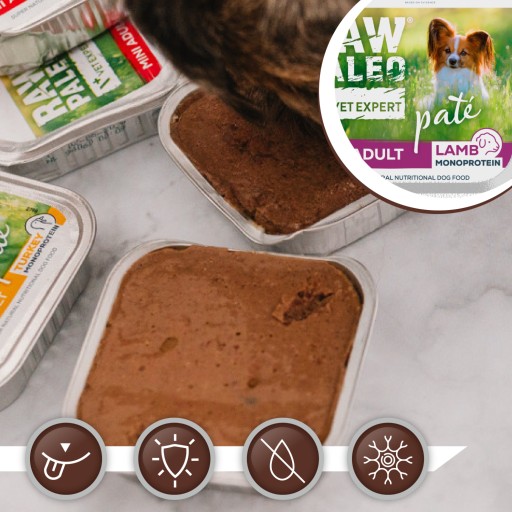Mokré krmivo pre psov malých plemien s jahňacinou Raw Paleo Mini Adult 150g