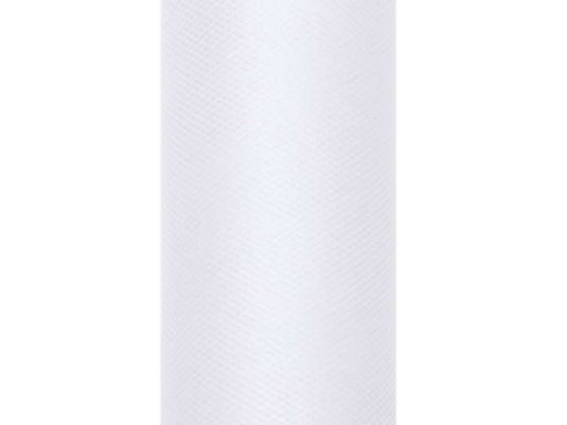 Tyl na cievke 50 cm x 9 m BIELA svadobná