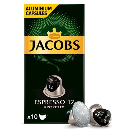 Jacobs Espresso Ristretto 12 mletej kávy 10 kapsúl 52 g