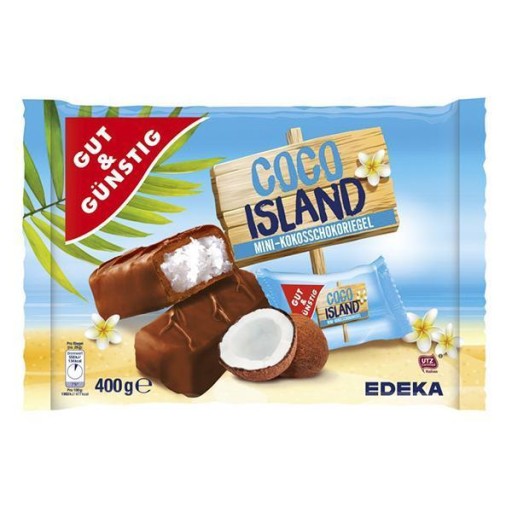 Mini Bounty Schokoriegel tyčinky Coco Island 400G