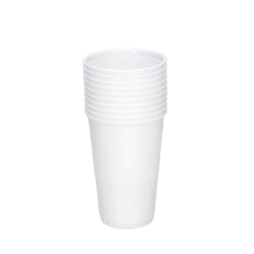 Jednorazové plastové poháre na pivné nápoje, 300 ml
