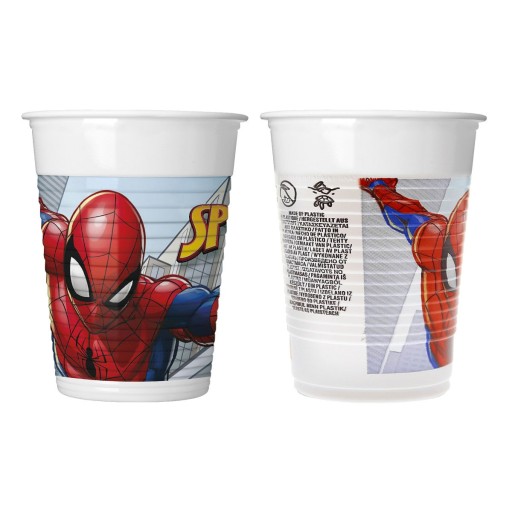 Plastové poháre Spiderman 200 ml 8 ks.