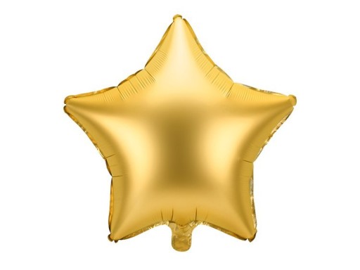 BALÓN HVIEZDNA FÓLIOVÁ, ZLATÝ SATÉN, ZLATÁ, 48 cm