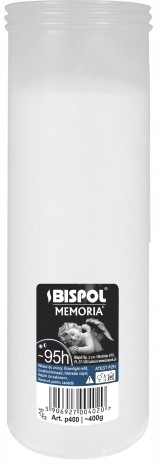 Vložka do sviečky parafínová BISPOL P400 95H 1 ks.