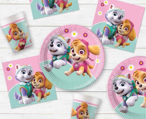 Plastové poháre Paw Patrol Skye a Everest (Nickelodeon), 200 ml, 8 ks.