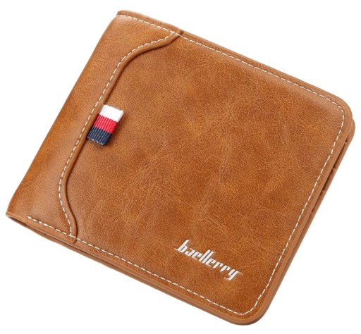 Kožená pánska peňaženka Hnedá kožená elegantná malá