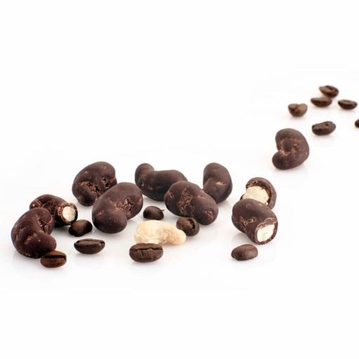 Kešu oriešky v kávovej čokoláde 70% bezlaktózové BIO RAW KAKAO 70g
