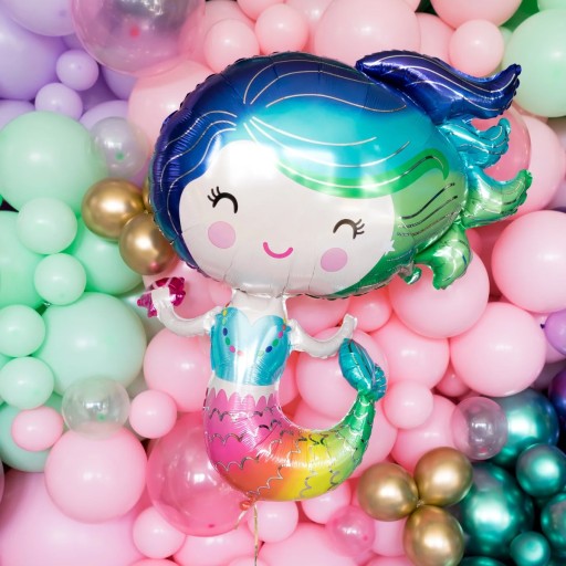 FÓLIOVÝ BALÓN MERMAID ARIEL PARTY dekorácia MERMAID NARODENINY