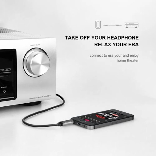 Aux Audio KÁBEL Malý konektor Veľký konektor 3,5 až 6,35