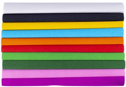 Farebný školský krčahový hodvábny papier MIX 10 farieb 25x200cm ASTRA SET