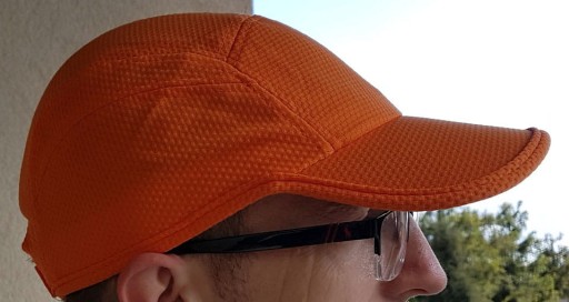 Letná šiltovka LUX, vzdušná šiltovka na suchý zips, oranžová