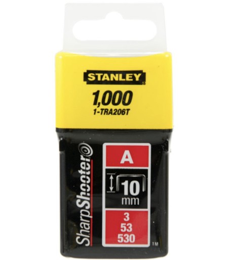 Spony typ A 11,3mm 1000ks 10mm Stanley