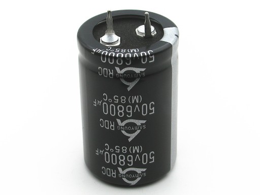 KONDENZÁTOR 6800uF / 50V 25,4x40mm 85*C SAMYOUNG HQ - 1 KUS