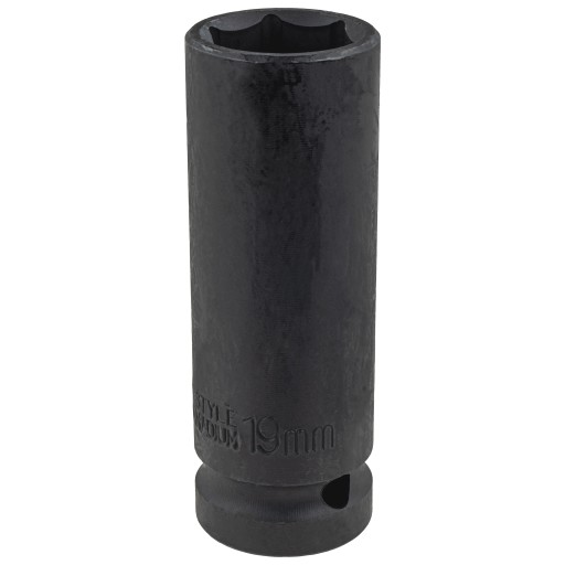 NÁRAZOVÁ ZÁSUVKA DLHÁ 19 MM PRE KOLESÁ S 1/2'' KĽÚČOM