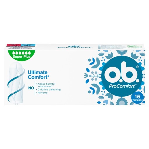 O.B. Komfortné tampóny ProComfort Super Plus 16 kusov