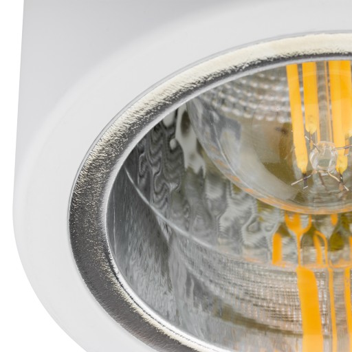 Stropné svietidlo STAL Spot E27, prisadené, 10 cm