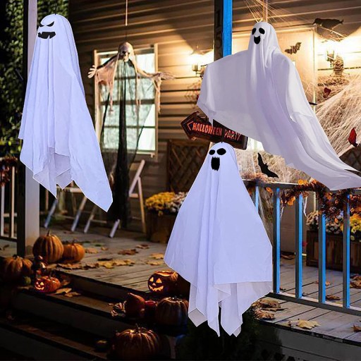 LED prívesok Halloween Ghost 50 cm