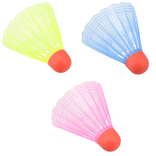 Nylonové loptičky Sada 3 kusov, farebné pre bedminton