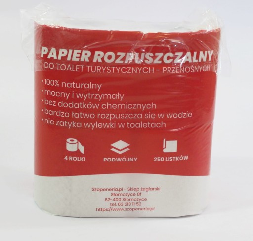 PAPIER NA TURISTICKÉ WC 4 VALCE, BIELY
