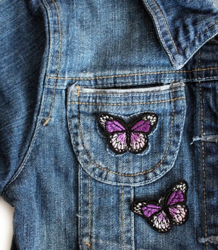 Nažehľovacia termonáplasť Butterfly Applique Patch ORANŽOVÁ /2805