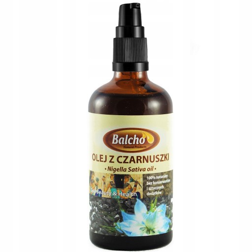 Balcho olej z čiernej rasce 100ml lisovaný za studena. DÁVKOVAČ!