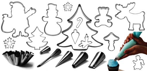 Forma v tvare SANTA'S STICK 9,7 cm - trstina