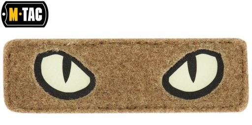 NÁŠPISKA CAT EYES CAT EYES TYP 2 LASEROM REZANÝ VELCRO SVIETEĽNÝ M-TAC COYOTE