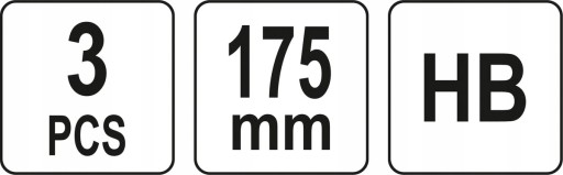 SADA TESÁRSKYCH CUŽEB 3 KS 175MM HB YATO