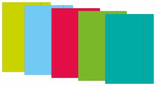 A3 fluo mix skladačka s gumičkou
