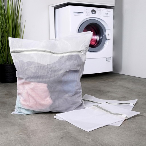 3x Sieťované vrecko LAUNDRY na pranie spodnej bielizne, ponožiek, podprseniek v práčke