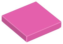 LEGO TILE 3068b DLAŽDICA 2x2 ružová tmavá NOVINKA (1g)