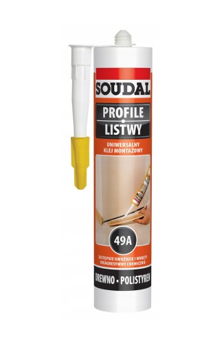 SOUDAL MONTÁŽNE LEPIDLO 49A PÁSOVÉ PROFILY