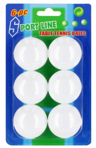 Loptičky na pingpong a stolný tenis, 6 ks