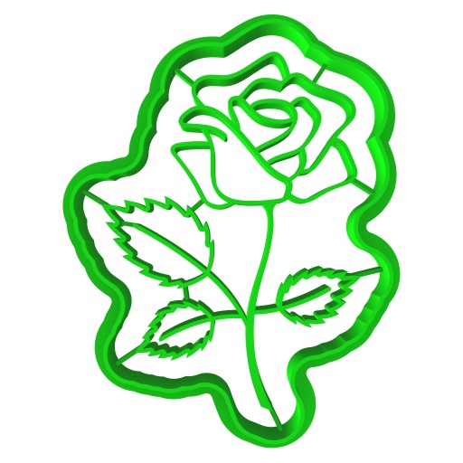 VEĽKONOČNÁ formička Vykrajovačka na perníčky EASTER Flower Rose 8cm